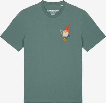 Maglietta ' Gartenzwerg ' di Watapparel in verde: frontale