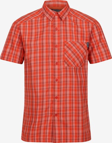 REGATTA Regular fit Athletic Button Up Shirt 'Kalambo VII' in Orange: front