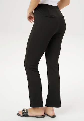 Aniston SELECTED Bootcut Hose in Schwarz