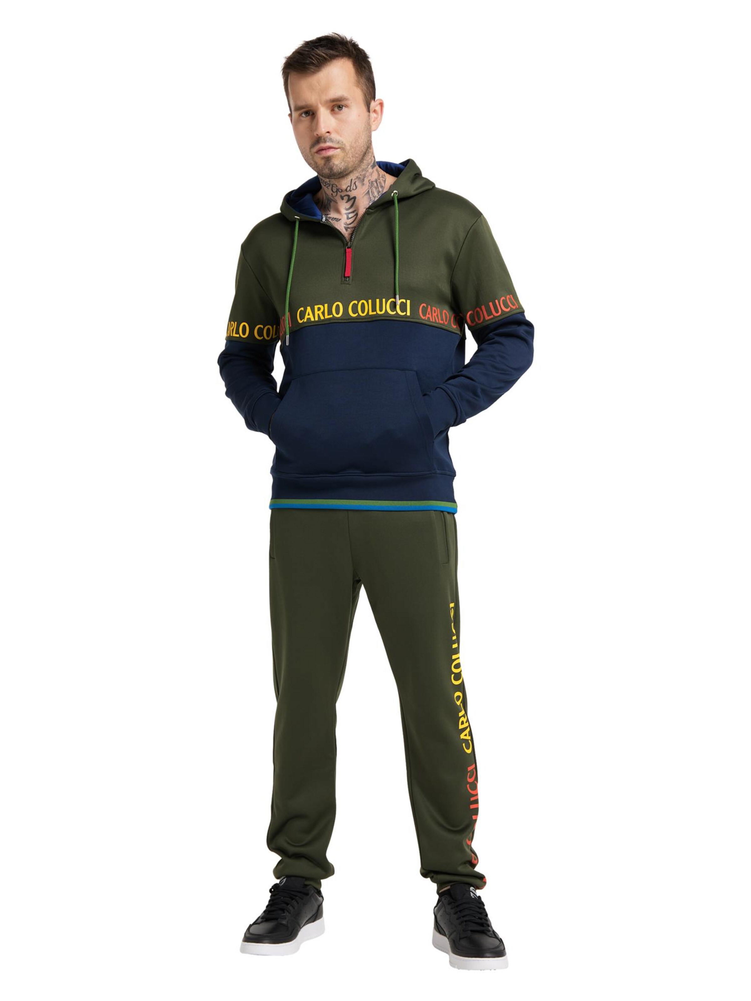 Carlo Colucci Sweatshirt 'Carrari' in Gemengde kleuren