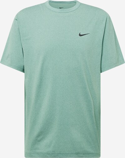 NIKE Функционална тениска 'Hyverse' в зе�лен меланж / черно, Преглед на продукта