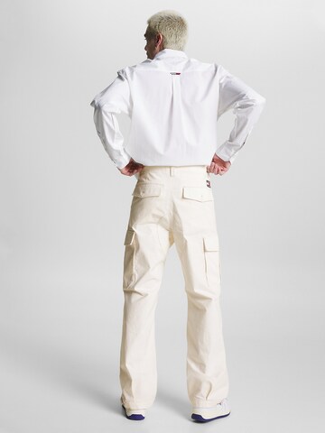 Tommy Jeans Regular Hose 'Aiden' in Weiß