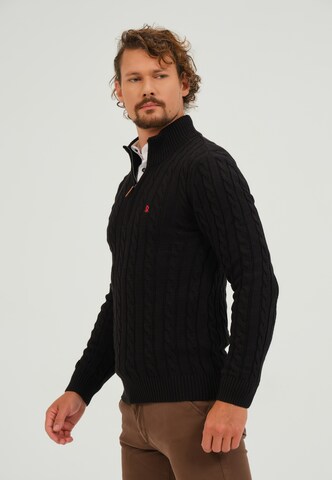 Pull-over Giorgio di Mare en noir