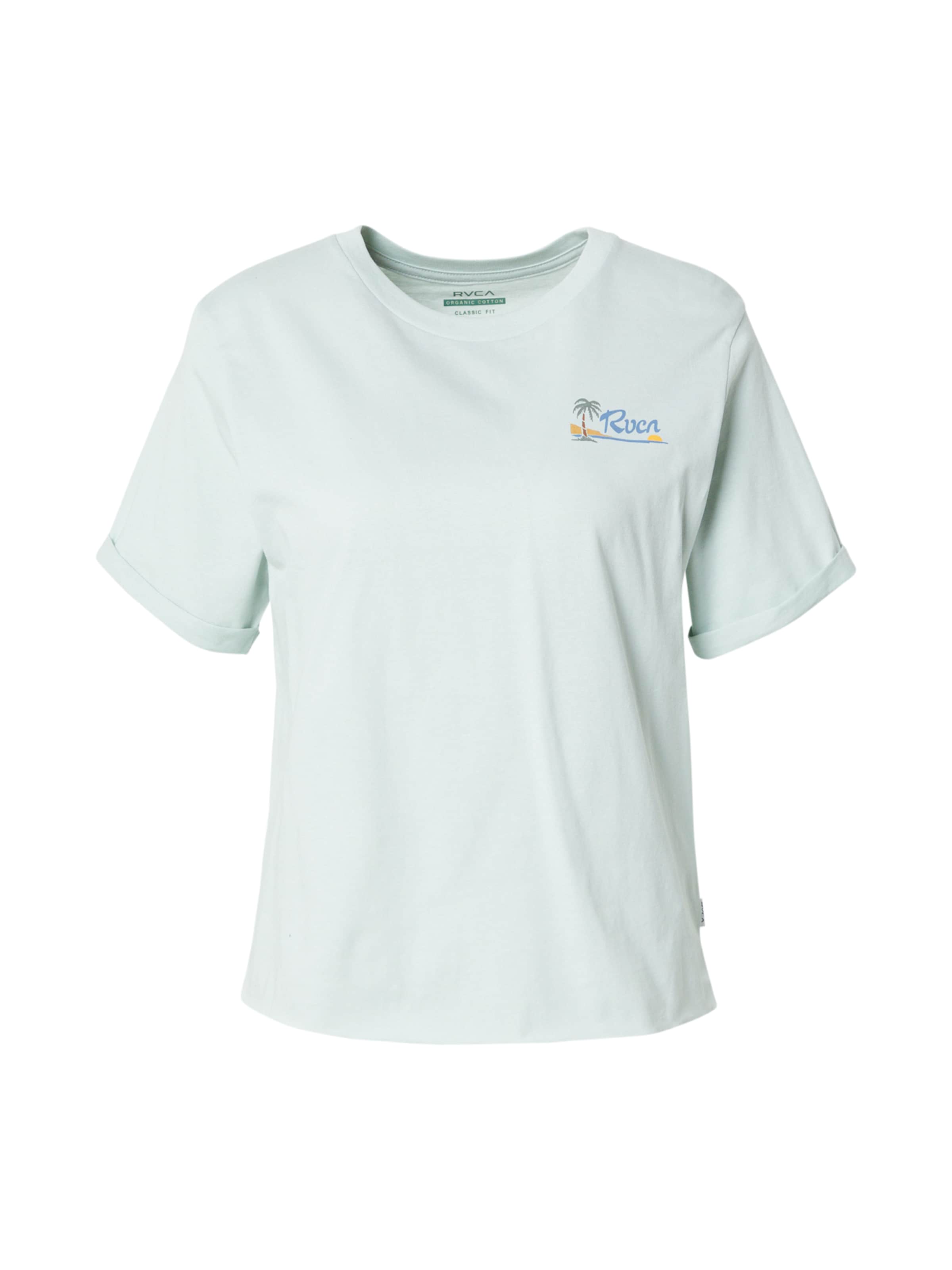 RVCA Tričko 'SUNSET' – zelená: přední strana