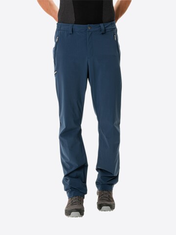 VAUDE Regular Outdoor trousers 'Farley' in Blue: front