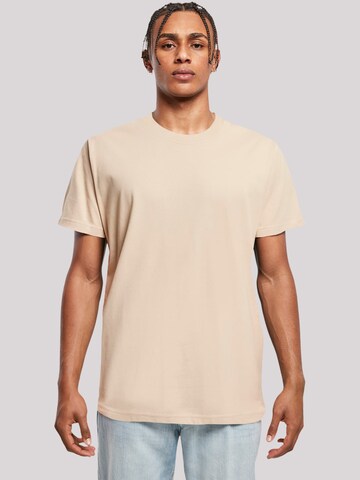 T-Shirt 'Discover the world' F4NT4STIC en beige : devant