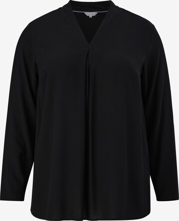 TRIANGLE Blouse in Zwart: voorkant