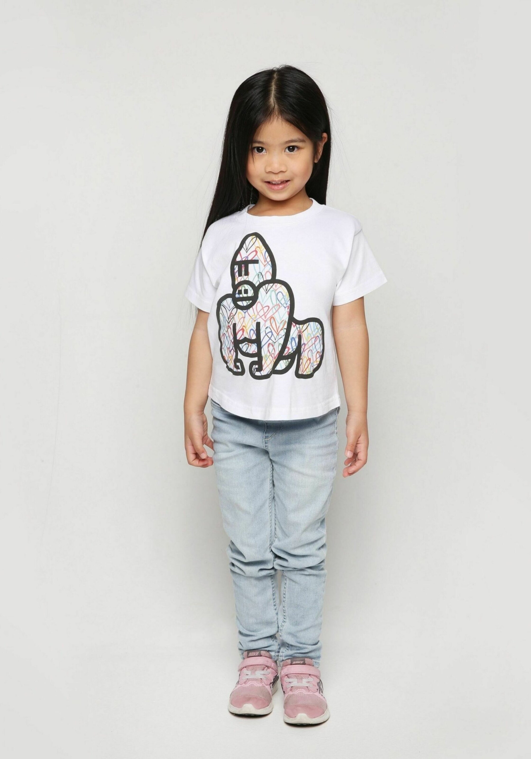 Kinder Kids (Gr. 92-140) THAT GORILLA BRAND T-Shirt in Weiß - TT27384