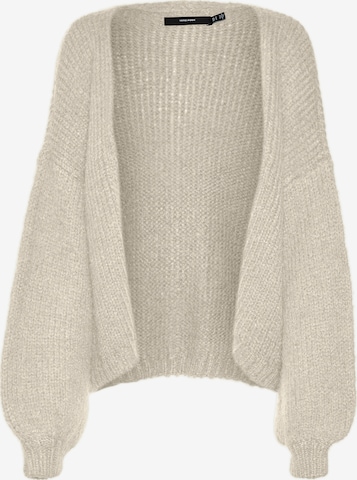 Vero Moda Curve Strickjacke 'VMCMaybe' in Beige: Vorderseite