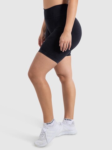 Smilodox Skinny Sporthose 'Vera Batik' in Schwarz
