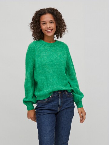 VILA Sweater 'JAMINA' in Green: front