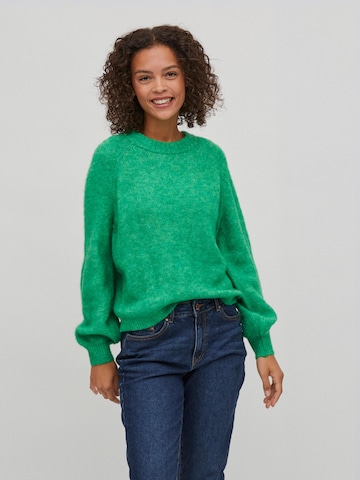 VILA Sweater 'JAMINA' in Green: front