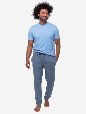 Mey Pyjama kurz 'Round Geo'‌‌‌‌‌‌‌‌‌ in Blau