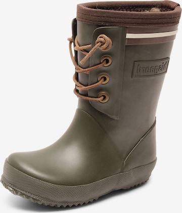 BISGAARD Rubber Boots 'bisgaard lace thermo green' in Green: front