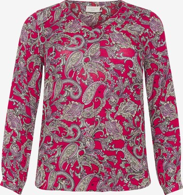 KAFFE CURVE Blouse 'Ami' in Roze: voorkant