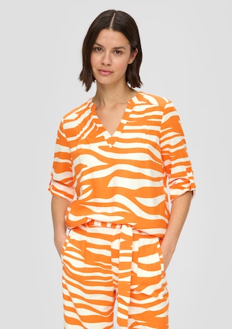 s.Oliver Blouse in Oranje: voorkant