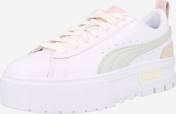 PUMA - Sapatilhas baixas 'Mayze' em branco: frente