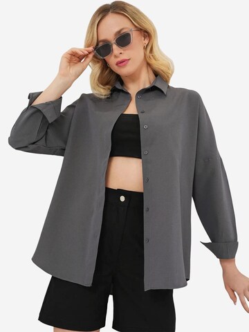 Bigdart Bluse in Grau