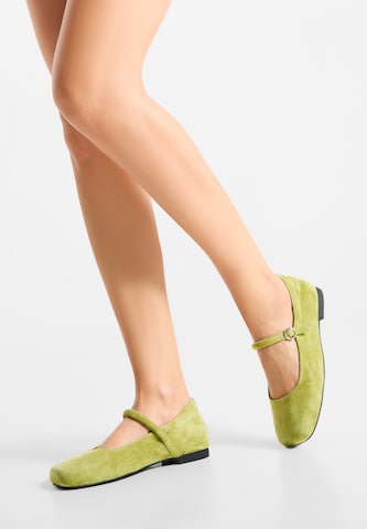 WODEN Ballerinasko 'Cathy' i grøn