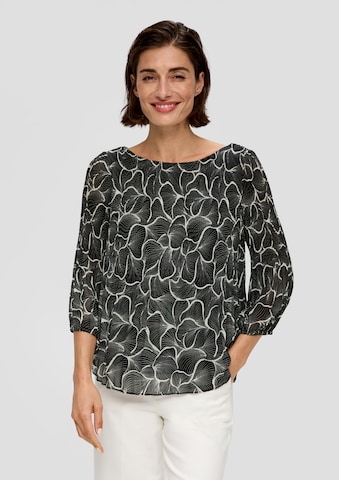 s.Oliver BLACK LABEL Bluse in Schwarz: Vorderseite