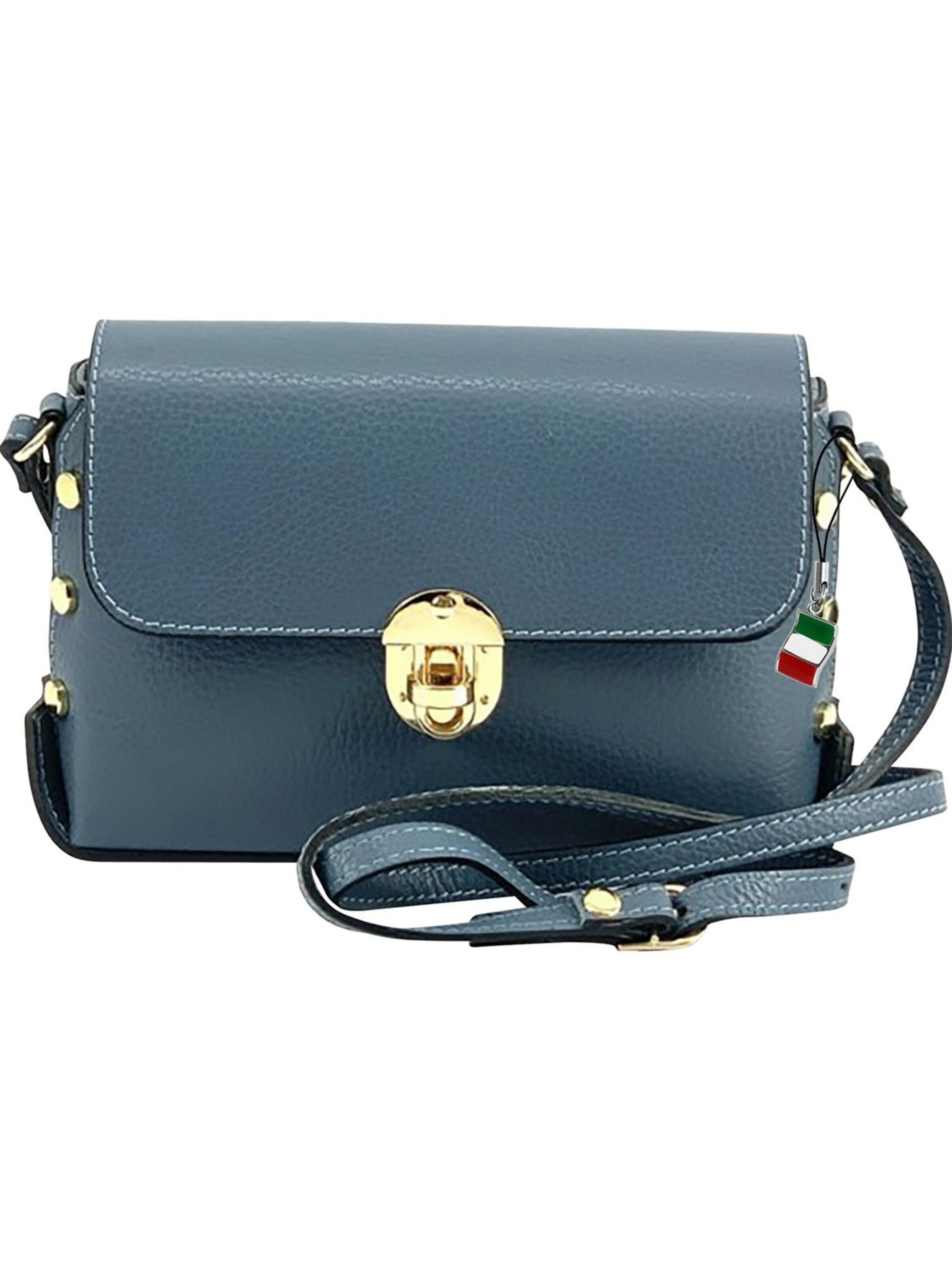 Florence Schoudertas in Blauw: voorkant