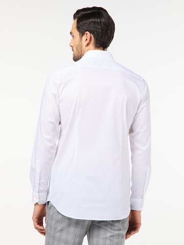 PIERRE CARDIN Slim fit Business Shirt 'Futureflex' in White