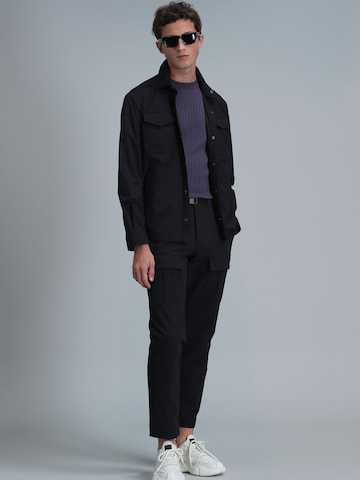 Coupe slim Pantalon Lufian en noir