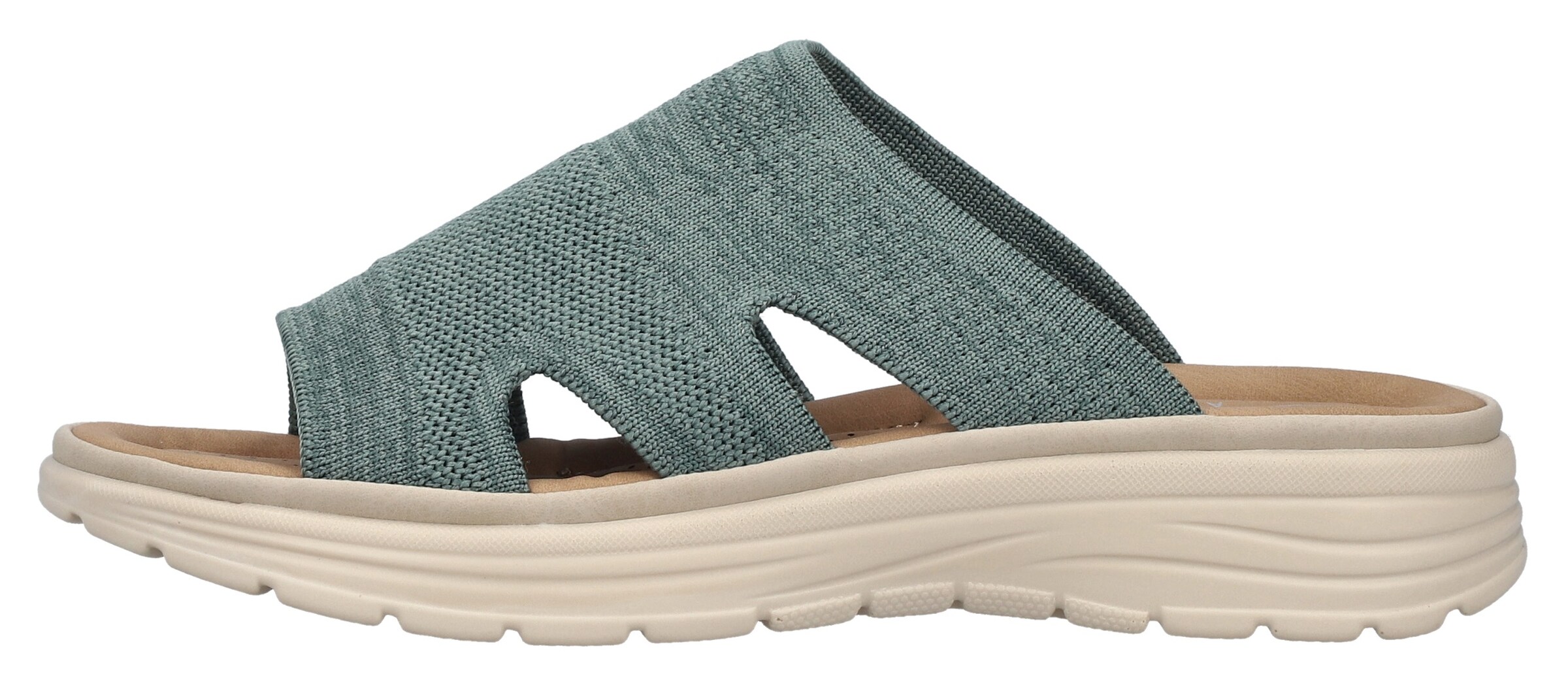 Rieker Pantolette in Grün