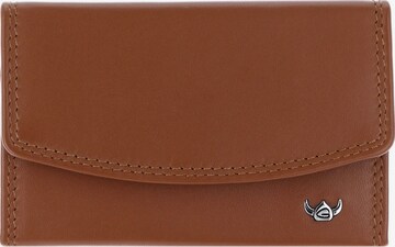 Porte-monnaies GOLDEN HEAD en marron : devant