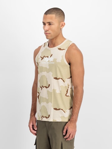 ALPHA INDUSTRIES Top in Beige: Vorderseite