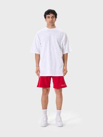 Ossy Homer Loose fit Workout Pants '450 GSM' in Red