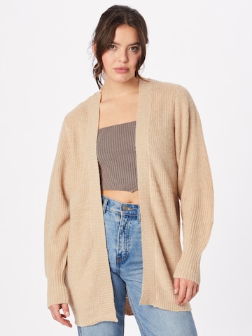 Cardigan ICHI en beige : devant