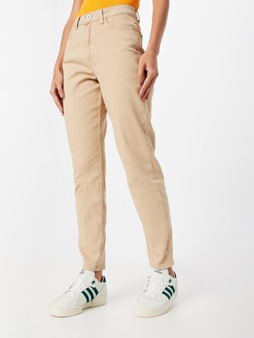 Tapered Jeans 'KESIA' di PIECES in beige: frontale