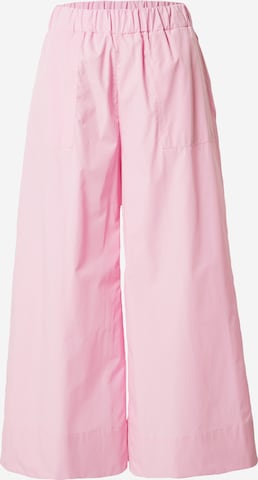 MAX&Co. Wide leg Broek 'MASCAGNI' in Roze: voorkant