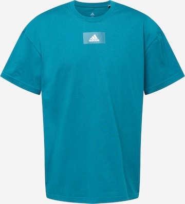 ADIDAS SPORTSWEAR T-Shirt in Blau: predná strana