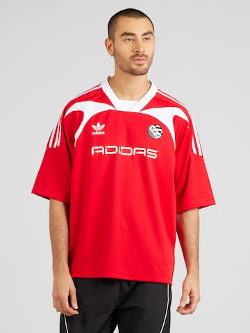 ADIDAS ORIGINALS Shirt in Red: front