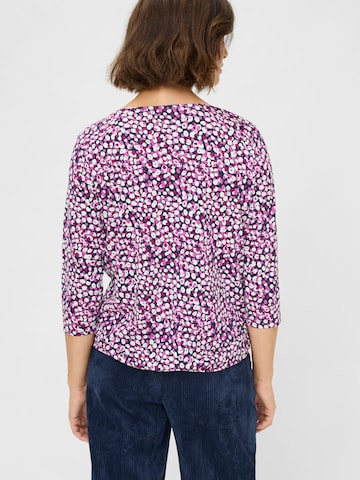 Olsen Shirt, mit elastischem Saum in Lila