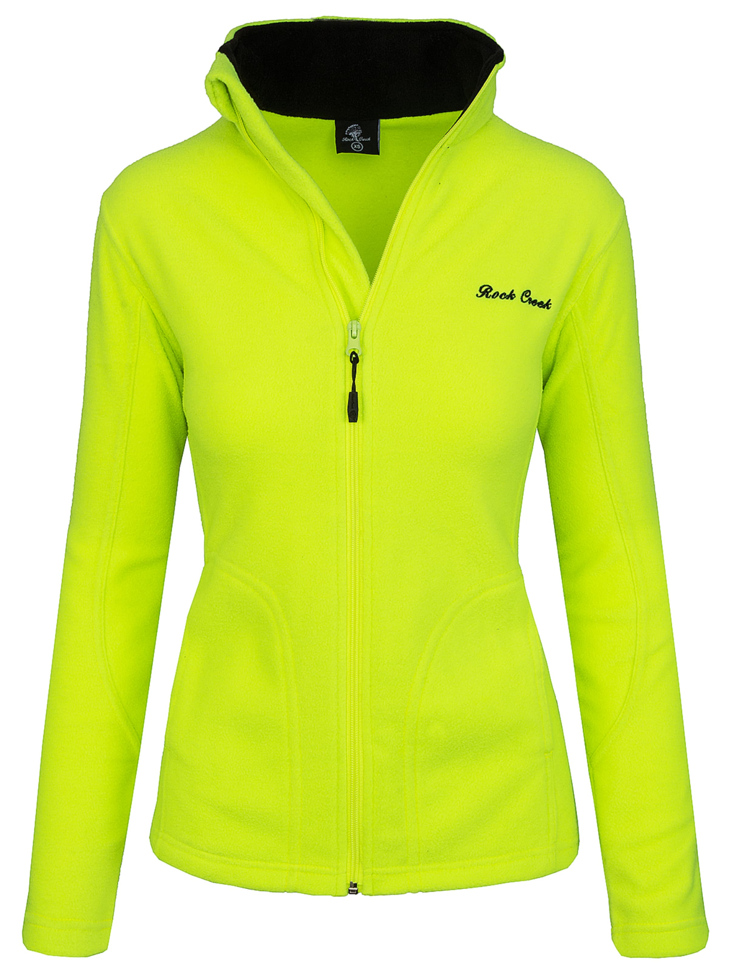 Rock Creek Fleecejacke in Gelb: Vorderseite