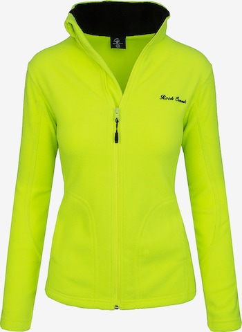 Rock Creek Fleecejacke in Gelb: Vorderseite