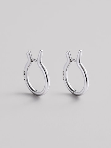 REYTEL - Pendientes 'BEND' en plata