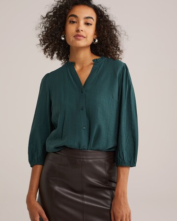 WE Fashion Blus i grön: framsida