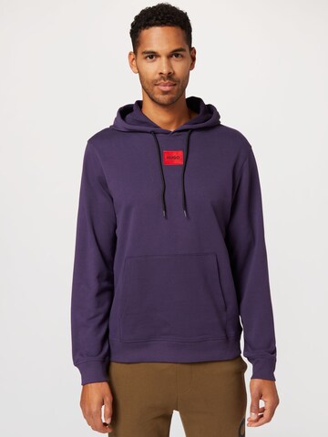 Sweat-shirt 'Daratschi214' HUGO en bleu : devant