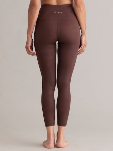 Hey Honey - Skinny Leggings 'Cropped' en marrón