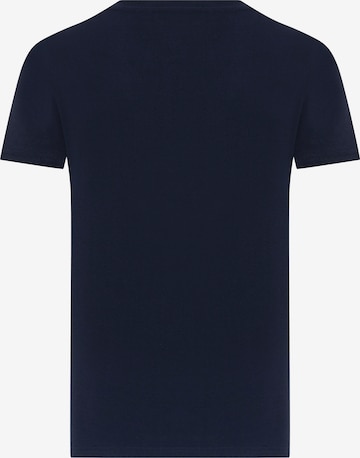 DENIM CULTURE T-shirt ' GAETANO ' i blå