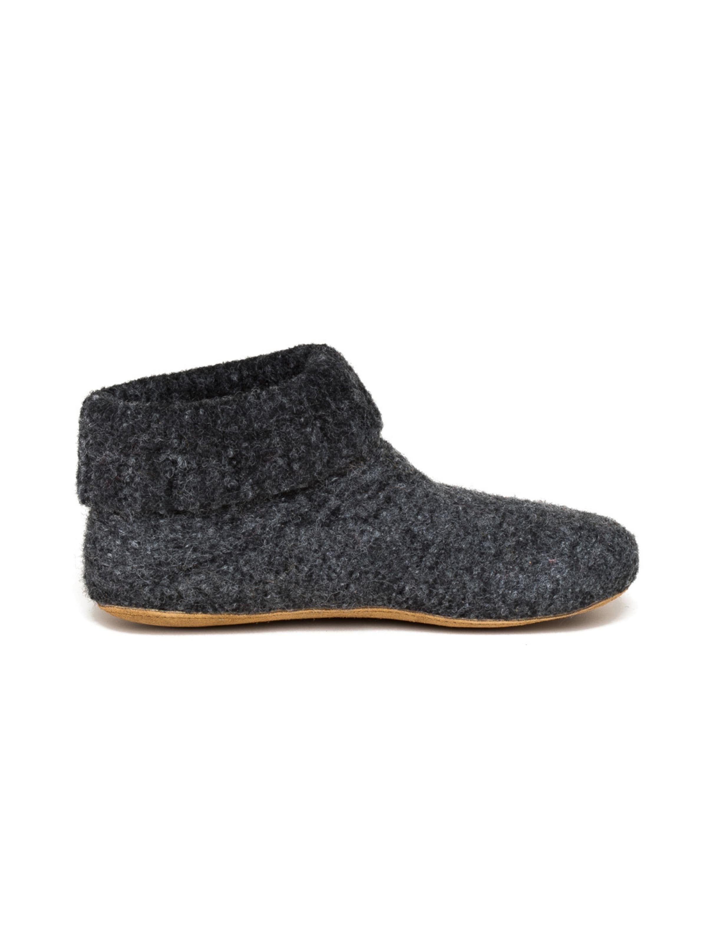 Gottstein Hausschuh 'Hüttenschuhe Knit Boot'‌‌‌‌‌‌‌ in Schwarz