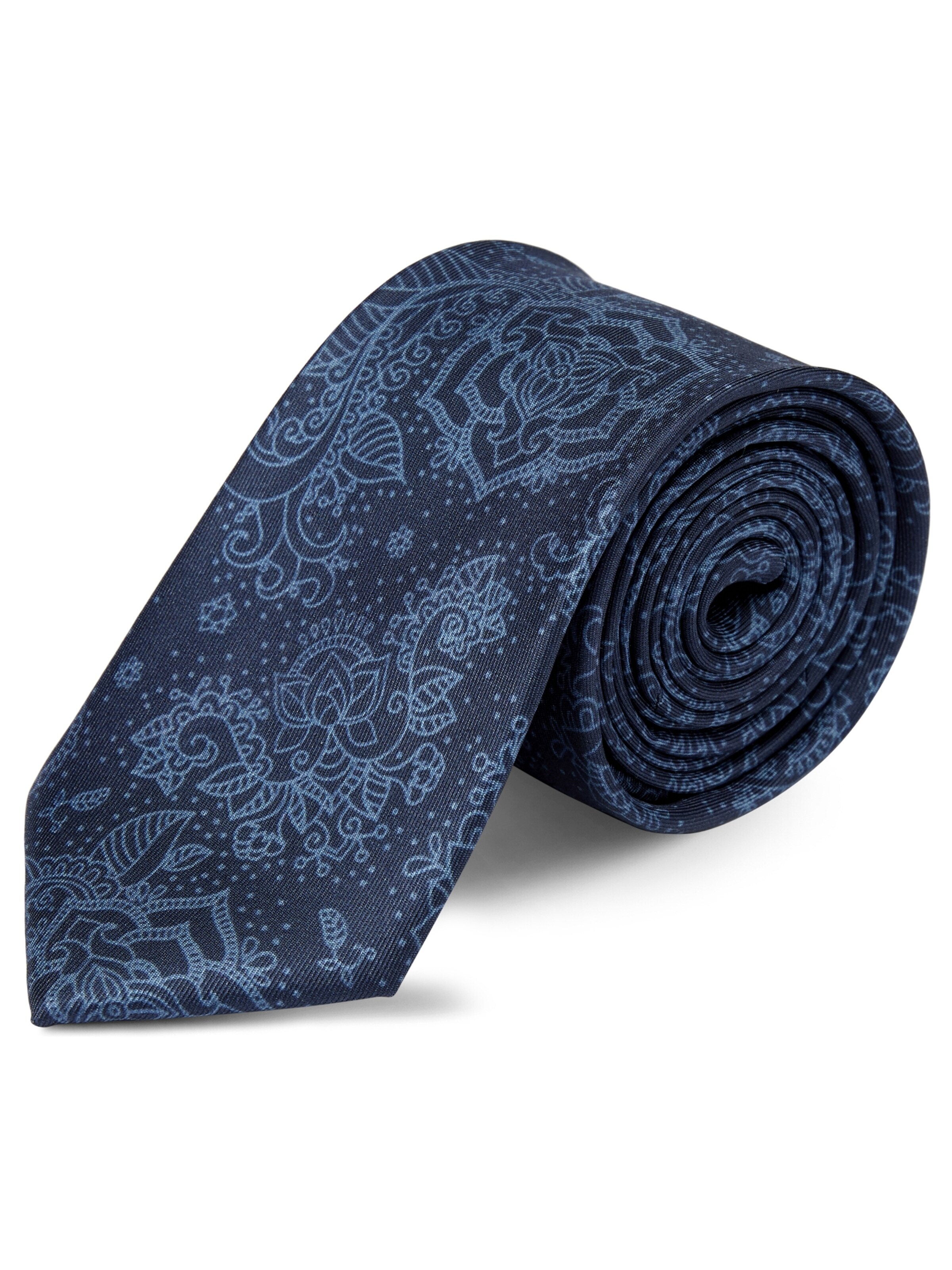 Bohemian Revolt Krawatte 'Boho'‌‌‌‌‌‌‌‌‌‌ in Blau: Vorderseite