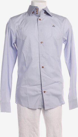 Vivienne Westwood Button Up Shirt in M-L in Blue: front