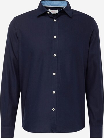 Coupe regular Chemise s.Oliver en bleu : devant