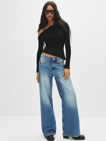 Pull&Bear Тениска в черно