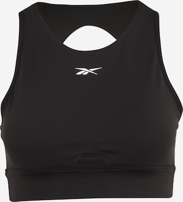 Reebok Bustier Sport-BH in Schwarz: predná strana